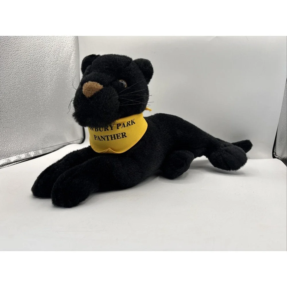 Newbury Park Panther Mascot Push Stuffed Animal